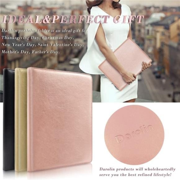 Business/Resume Padfolio Portfolio Folder with Letter/A4 Size Clipboard - Picture 6 of 7